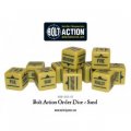 Bolt Action Orders Dice Pack - Sand