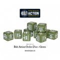 Bolt Action Orders Dice Pack - Green