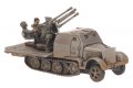 German Sd Kfz 7/1 (Quad 2cm) with Armoured Half-track (Early-Mid-Late War)