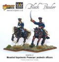 Black Powder Prussian Landwehr Mounted Officers- Warlord Games
